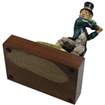 1980 Goldcrest Ltd Fresh Air Shot Swinging Golfer Sculpture 