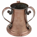 1902 Pittsburgh Golf Club Silver Mixed Metals 3 Handled Handicap Trophy Given by Thos Rodd - June 25th