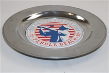 1992 US Open at Pebble Beach '1972-1982-1992' Commemorative Pewter Plate