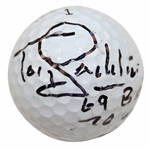 Tony Jacklin Signed Titleist Logo Golf Ball with 69 British & 70 US JSA ALOA