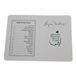 Byron Nelson Signed Augusta National Golf Club Scorecard JSA ALOA