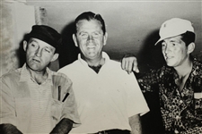 Bing Crosby and Dean Martin Vintage Black And White Photo