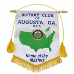 Augusta, Ga. Home of the Masters Rotary Club Rotary International Small Banner