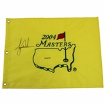 Tiger Woods Signed 2004 Masters Embroidered Flag with 2005 JSA ALOA