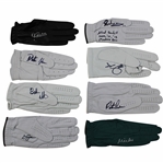 Cabrera, Johnson, Scott & Five (5) other Masters Champions Signed Golf Gloves JSA ALOA