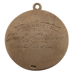 Jock Hutchison’s 1918 Pittsburgh Field Club Red Cross 10k Gold Winners Medal