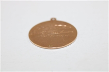 Jock Hutchison’s 1918 Pittsburgh Field Club Red Cross 10k Gold Winners Medal