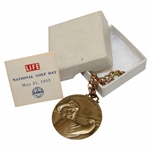 Ben Hogan 1952 National Golf Day Medal and Insert with Original Box