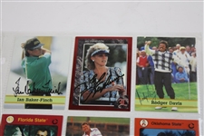 Nine (9) Signed Golf Cards by Major Golf Stars JSA ALOA
