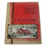 1932 US Amateur Golf Championship At Baltimore Country Club Program
