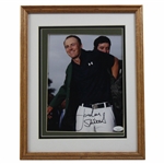 Jordan Spieth Signed Receiving Green Jacket Magazine Page - Framed JSA #AF68310