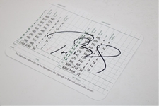 NFL Legendary QB Tom Brady Signed Augusta National GC Scorecard JSA ALOA