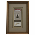 James Braid Cut Signature w/PSA Graded VG-EX 4 James Braid Card - Framed JSA ALOA
