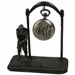 Pocket Watch Holder with Golf Themed Pocket Watch
