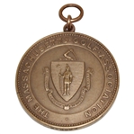 1911 Massachusetts Golf Association Windeler Trophy Tiffany Medal - Brae Burn C.C.