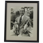 Gene Sarazen Signed & Inscribed 1939 Photo 1939 - Framed JSA ALOA
