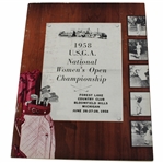1958 USGA Women’s Open Championship Program - Mickey Wright Winner!