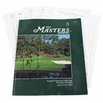 Tiger Woods Signed 1997 Masters Journal W/ Pairing Sheets (Thursday-Sunday) JSA ALOA