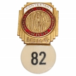 1934 NCAA Golf Championship Contestant Badge #82 Chuck Kocsis