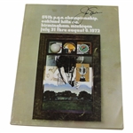Jack Nicklaus Signed 1972 PGA Championship at Oakland Hills Program JSA ALOA