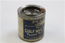 Tin of Pecora Golf Ball Paint With The Rhino