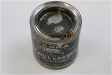 Tin of Pecora Golf Ball Paint With The Rhino