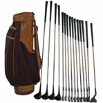 Babe Zaharias Final Tournament Winning Wilson Staff Irons, Woods & BZD Putter - 1955 Tampa Open & Peach Blossom