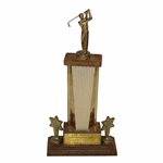 Arthur Ashe & Phil Eagles 1967 Oak Hill CC Member Guest 3rd Place Trophy