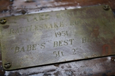 Babe Zaharias' Best Blast Personal Rattlesnake Skin Mount w/Shell Casing