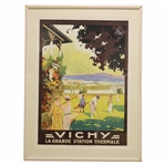 Circa 1928 Vichy La Grande Station Thermale Golf Railway Original Poster by Roger Soubie