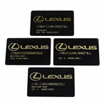 Chi Chi Rodriguezs Four (4) Lexus Cares Tournament Credit Cards