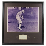 Glenna Collett Signed Cut with Photo Display - Framed JSA ALOA
