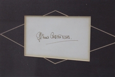 Glenna Collett Signed Cut with Photo Display - Framed JSA ALOA