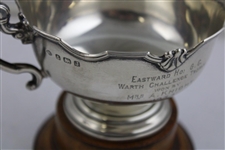 1934 Eastward Ho! Golf Club Warth Challenge Sterling Silver Trophy With Wooden Base
