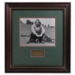 Gene Sarazen Signed Photo With 1935 Masters Champion Nameplate - Framed JSA ALOA
