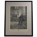 1915 A Little Practice’ W. Dendy Sadler Black & White Print - Later Reproduction Image Size 