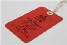 1951 Masters Tournament Fourth Round Sunday Ticket #5831 - Ben Hogan Winner - Top Condition