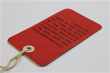 1951 Masters Tournament Fourth Round Sunday Ticket #5831 - Ben Hogan Winner - Top Condition