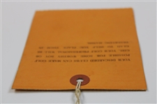 1951 Ryder Cup Sunday Ticket #13919 - Pinehurst Country Club