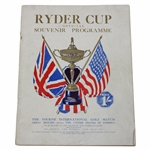 1933 Ryder Cup at Southport & Ainsdale Course Official Souvenir Program