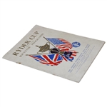 1933 Ryder Cup at Southport & Ainsdale Course Official Souvenir Program