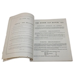 1933 Ryder Cup at Southport & Ainsdale Course Official Souvenir Program