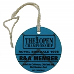 1998 Open Championship At Royal Birkdale R&A Member Badge