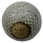 Circa 1895 A-1 Black Mesh Golf Ball from Harry B. Wood/Hardison Collection - Excellent Condition