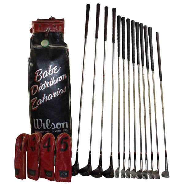 Babe Zaharias 1954 US Open Winning Wilson Staff Irons, Woods & Putter - Greatest Victory