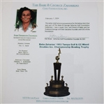 Babe Zaharias' 1953 Tampa Golf & CC Mixed Doubles Inv. Championship Bowling Trophy