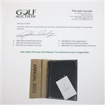 John Daly's Personal 2022 Masters Tournament Annual in Original Box