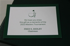 John Daly's Personal 2023 Masters Tournament Gift Set of Tiffany Plates in Original Box