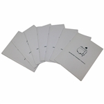 Seven (7) Masters Tournament Handbooks - Each with Safety Emergency Reporting Security Cards