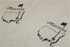 Two (2) The Masters Tournament Logo Canvas Long Carry Bags